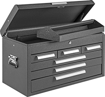 Image of Product. Front orientation. Cabinets. Tabletop Drawer Cabinets, Style 6.