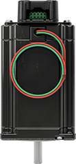 Image of Product. Top orientation. Stepper Motor, with Encoder, NEMA 23, 600.4 in.-oz. Maximum Holding Torque.