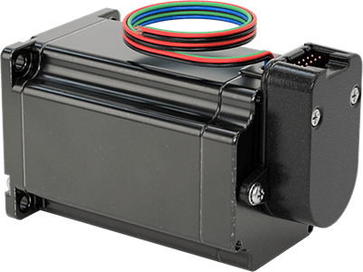Image of Product. Back orientation. Stepper Motor, with Encoder, NEMA 23, 600.4 in.-oz. Maximum Holding Torque.