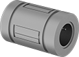 Image of Product. Front orientation. Linear Bearings. Linear Ball Bearings, Self-Aligning, With Retaining Ring Grooves.
