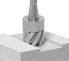 Image of ProductInUse. Flat-Surface Cut Style. Front orientation. Face Mills. Roughing Face Milling Cutters.