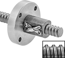 Image of ProductInUse. Front orientation. Contains Inset. Ball Screws and Nuts. Fast-Travel Corrosion-Resistant Ball Screws and Nuts.