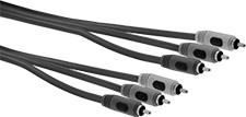 Image of Product. RCA Plug × RCA Plug for Video. Front orientation. Coaxial Cords. Coaxial Cords, RCA Connection, Plug, 0.72" Cord Width.