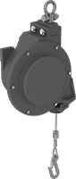 Image of Product. Front orientation. Tool Balancers. Tool Balancers, Spring-Latch-Clip Tool Attachment.