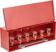 Image of ProductInUse. Sprinkler Heads and Wrench Not Included. Front orientation. Fire Sprinkler Head Boxes.