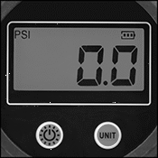 Image of Specification. Front orientation. ZoomedIn view. Contains Border. Tire Gauges. Inflator Tire Gauges, Digital Readout.