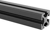 Image of Product. Front orientation. T-Slotted Framing and Fittings. T-Slotted Framing Rails, High-Strength Single Four Slot Rails.