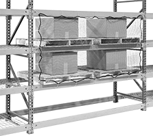 Image of ProductInUse. Front orientation. Rack Nets. Rack and Conveyor Nets.
