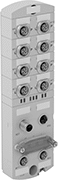Image of Product. Front orientation. Ethernet Switches. Device-Prioritizing Micro M12 Ethernet Switches.