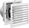 Corrosion-Resistant Direct-Drive Wall-Mount Exhaust Fans with Louvers