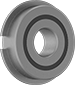 Image of Product. Front orientation. Ball Bearings. Ball Bearings with Retaining Ring, Sealed.