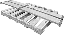 Image of Product. Shown Folded. Front orientation. Pallet Collars.
