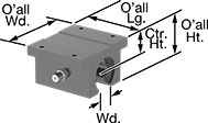 Image of Product. Front orientation. Contains Annotated. Linear Bearings. High-Speed Mounted Linear Sleeve Bearings for Support Rail Shafts .