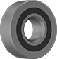 Image of Product. Front orientation. Ball Bearings. Angular Contact Ball Bearings, Single Row, Sealed.