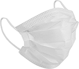 Image of Product. Front orientation. Masks. Clean Room Disposable Masks.