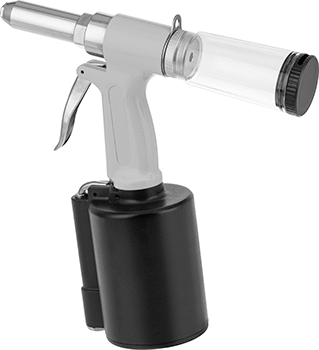 Image of Product. Back orientation. Air-Powered Tool for Blind Rivets, 3055 lbs. Pull Capacity.