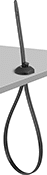 Image of ProductInUse. Front orientation. Cable Ties. Mountable Cable Ties, Through-Hole Mount.