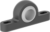 Dry-Running Mounted Sleeve Bearings for High Misalignment