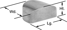 Image of Product. Front orientation. Contains Annotated. Forming Blocks. Sheet Metal Forming Hammers , Style B.