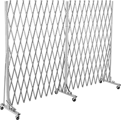 Image of Product. Front orientation. Security Gates. Mobile Folding Security Gates.