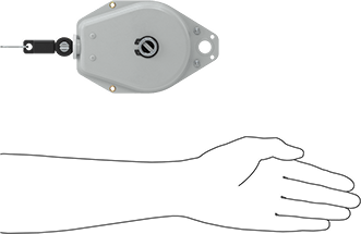 Image of Product. Side1 orientation. Contains SizingReference. Tool Balancer, without Cable Lock, 4.5 to 8 lb. Capacity.