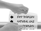 Image of ProductInUse. Front orientation. Pipe Markers. Write-On Washdown Pipe Markers.