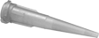 Image of Product. Front orientation. Syringe Tips. Syringe Tips with Luer Lock Connection, Tapered Tip.