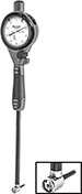 Image of Specification. With Interchangeable Anvil Probe. Front orientation. Contains Inset. Bore Gauges. Starrett Dial Bore Gauges.