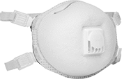 Image of Product. Adjustable Nosepiece and Face Seal. Front orientation. Respirators. Spark-Resistant Disposable Respirators, Adjustable Nosepiece, Face Seal, TC-84A-0454.
