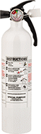 Image of Product. Single-Use with Aluminum Hardware. Side2 orientation. Aluminum Hardware. Fire Extinguishers for Kitchen Fires, Single Use.