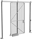 Image of Product. Front orientation. Wire Partitions. Build-Your-Own Wire Partitions, Sliding Doors for Framed and Unframed Wall Panels.