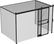 Image of Product. Front orientation. Wire Partitions. 3 Sides.
