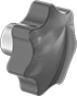 Image of Product. Style 11. Front orientation. Style 11. Unthreaded-Hole Knobs, Seven-Arm Grip.