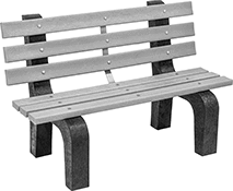 Image of Product. Front orientation. Benches. Outdoor Benches, Style H.