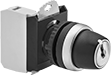 Image of Product. Front orientation. Key Switches. 22 mm Panel-Mount Key Switches.