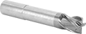 Image of Product. Front orientation. End Mills. Long-Reach Fast-Cut Carbide Rounded-Edge Square End Mills, 4 Flutes.