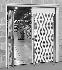 Image of ProductInUse. Front orientation. Security Gates. Folding Security Double Gates.