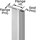 Image of Product. Bottom orientation. Contains Annotated. Weatherstripping. Adhesive-Back Frame-Mount Weatherstripping Sets.