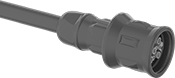 Image of Product. Front orientation. Han Connectors. Sanitary Electric Multipurpose Han Connectors, Sockets.