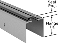 Image of Product. Front orientation. Contains Annotated. Weatherstripping. Wraparound Top-Mount Weatherstripping.