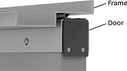 Image of ProductInUse. Shown Installed. Front orientation. Contains Annotated. Weatherstripping. Wraparound Top-Mount Weatherstripping.