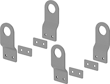 Image of Product. Front orientation. Lifting Brackets. Heavy Duty Steel Chests with Shelves, Style C.