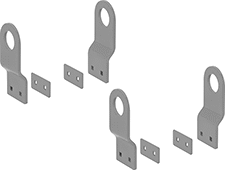 Image of Product. Front orientation. Lifting Brackets. Heavy Duty Steel Chests, Style B.