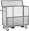 Padlockable Steel Box Trucks with Mesh Panel Walls