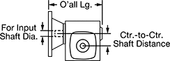 Image of Attribute. Side1 orientation. Contains Annotated. Flexible-Mount Right-Angle Speed Reducers for Face-Mount AC Motors .