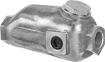 Image of Product. Female Outlet with Opaque Bowl and Sight Glass. Front orientation. Compressed Air Lubricators. Compressed Air Lubricators for Air-Powered Tools, Female Outlet, Opaque Bowl with Sight Glass.