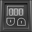 Image of Product. Keypad Control. Side1 orientation. ZoomedIn view. Contains Border. Electric Gearmotors. Speed-Control Right-Angle AC Gearmotors.