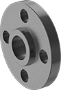 Image of Product. Slip-On Weld (Front). Front orientation. Pipe and Fittings. High-Pressure Iron and Steel Unthreaded Pipe Flanges, Forged Flanges, Slip-On Weld Female, Raised Surface.