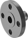 Image of Product. Butt Weld (Raised Surface on Back). Back orientation. Pipe and Fittings. High-Pressure Iron and Steel Unthreaded Pipe Flanges, Forged Flanges, Butt Weld, Raised Surface.