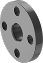 Image of Product. Stub-End (Flat Surface on Back). Back orientation. Pipe and Fittings. High-Pressure Iron and Steel Unthreaded Pipe Flanges, Forged Flanges, Stub-End Female, Flat Surface.